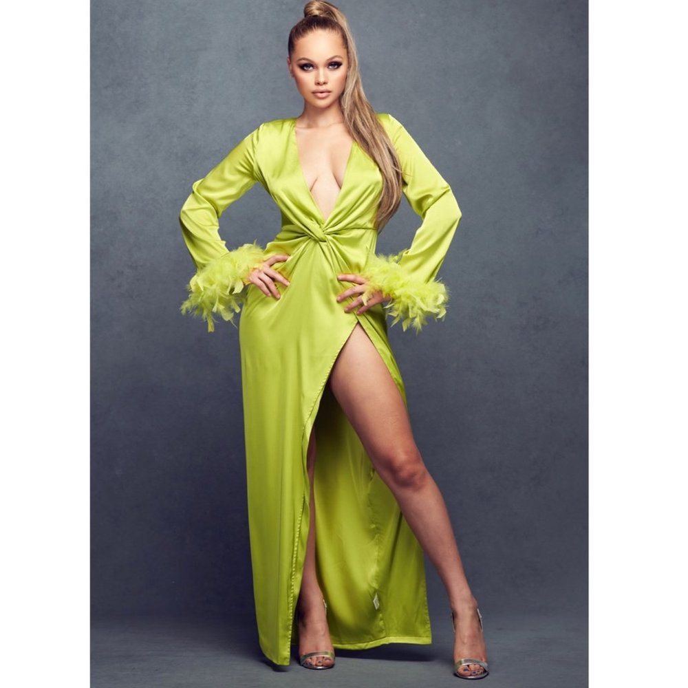 Satin Maxi Dress